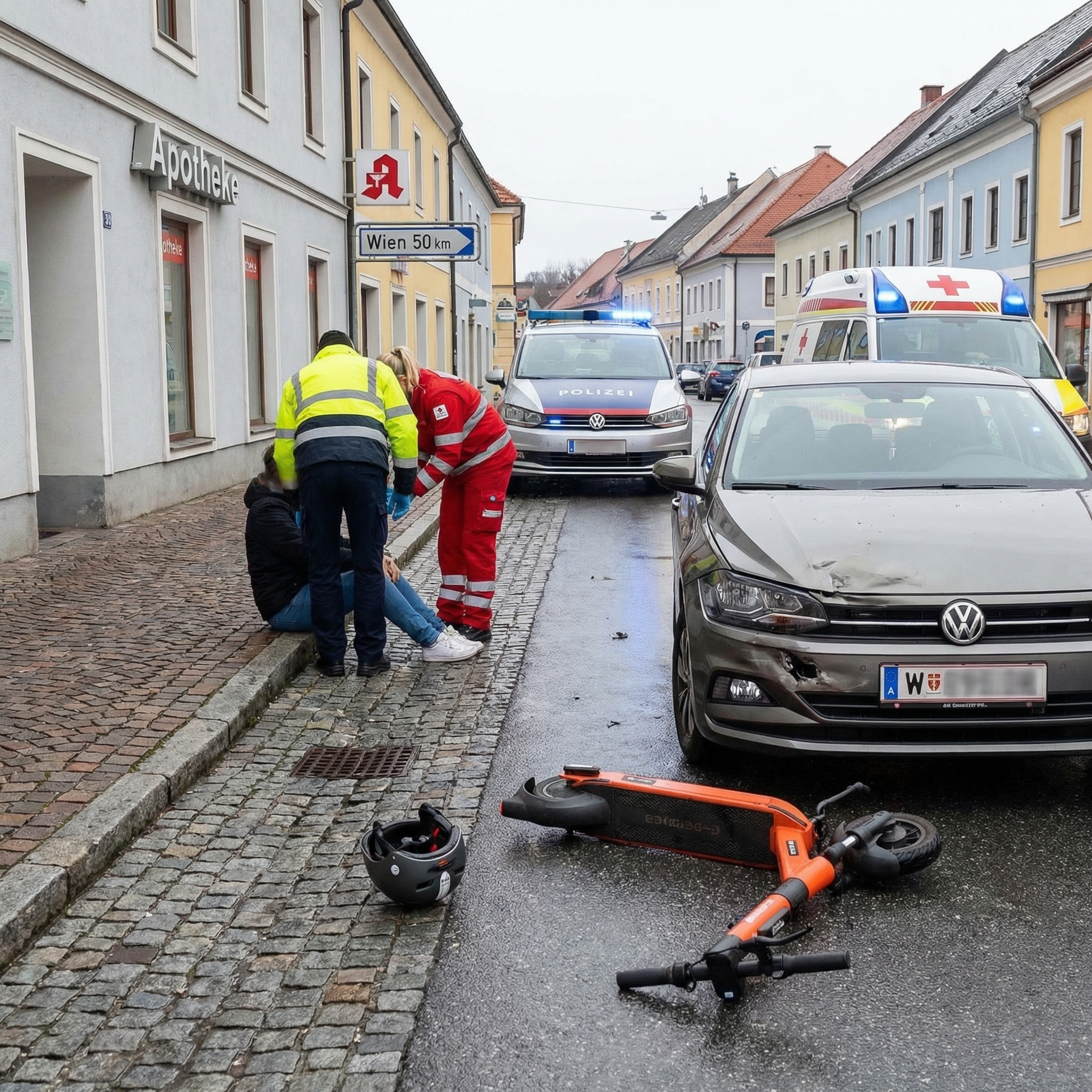 Unfall E-Scooter